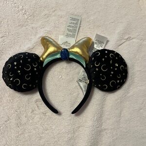 Disney Minnie Ears Jasmine and Bauble Bar Gold and Blue Headband